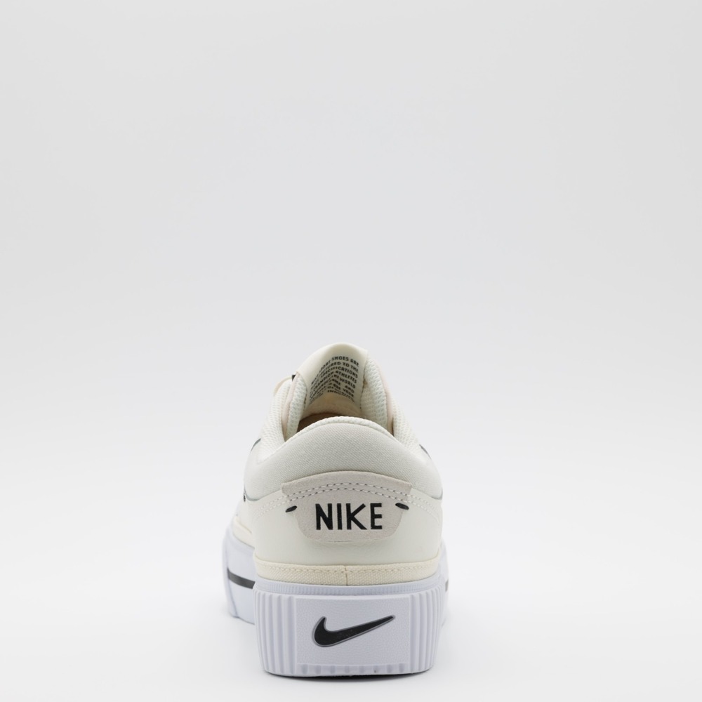 Nike Women's Court Legacy Lift Platform Low Top‎ Shoes Ivory/White Size 9.5 - Picture 5 of 9